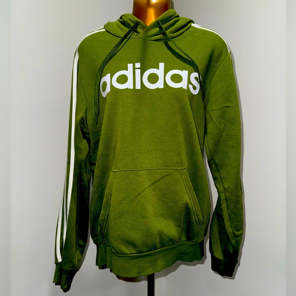 🍃 Adidas Originals Pullover Hoodie – Green | Women’s Small